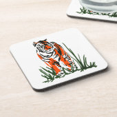 Tiger Silkscreen Getränkeuntersetzer (Linke Seite)