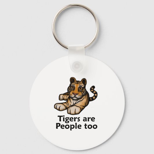 Tiger sind auch Menschen Schlüsselanhänger (Vorderseite)