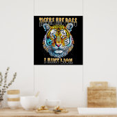 Tiger sind Boss, ich heiße Lion Funny Zitat Poster (Küche)