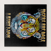 Tiger sind Boss, ich heiße Lion Funny Zitat Puzzle (Horizontal)
