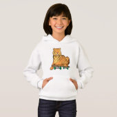 Tiger Skater Skateboard Hoodie (Vorne ganz)