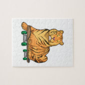 Tiger Skater Skateboard Puzzle (Horizontal)