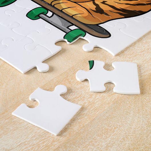 Tiger Skater Skateboard Puzzle (Seite)