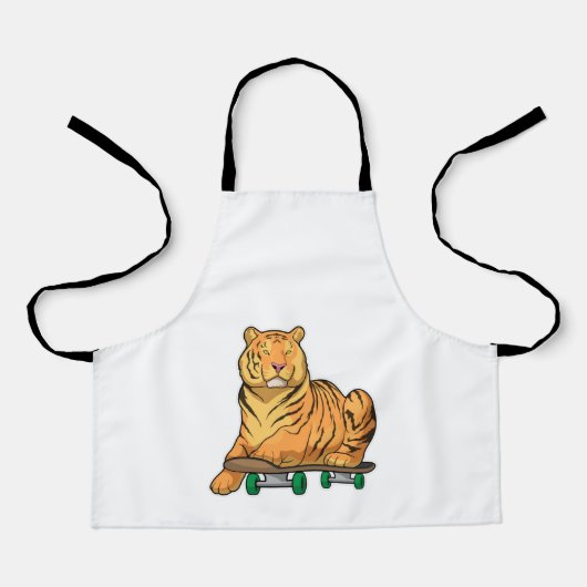 Tiger Skater Skateboard Schürze (Vorderseite)