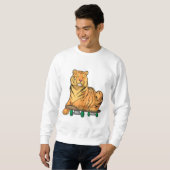Tiger Skater Skateboard Sweatshirt (Vorne ganz)