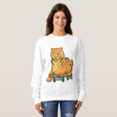 Tiger Skater Skateboard Sweatshirt (Vorne ganz)