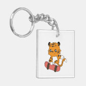 Tiger Skating Schlüsselanhänger (Vorderseite links)