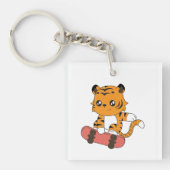 Tiger Skating Schlüsselanhänger (Vorderseite)