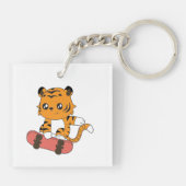Tiger Skating Schlüsselanhänger (Rückseite)
