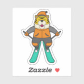 Tiger Skier Ski Aufkleber (Blatt)