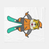 Tiger Skier Ski Fleecedecke (Vorderseite (Horizontal))