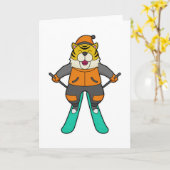 Tiger Skier Ski Karte (Gelbe Blume)
