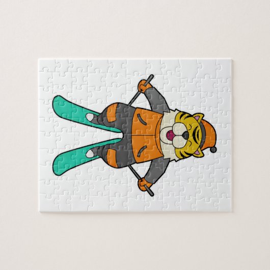 Tiger Skier Ski Puzzle (Horizontal)