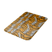 Tiger Skin Animal Print Design Badematte (Schrägansicht)