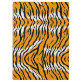 Tiger Skin Animal Print Design Klemmbrett (Rückseite)