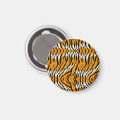 Tiger Skin Animal Print Design Magnet (Vorderseite/Rückseite)