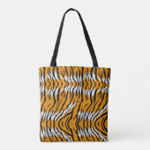 Tiger Skin Animal Print Design Tasche (Rückseite)