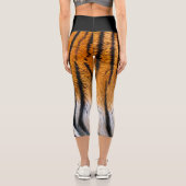 Tiger Skin Black High Waisted Capris (Rückseite)