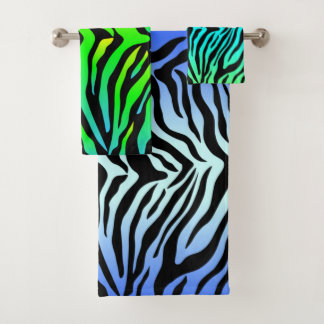 Tiger-Skin-Design Badhandtuch Set