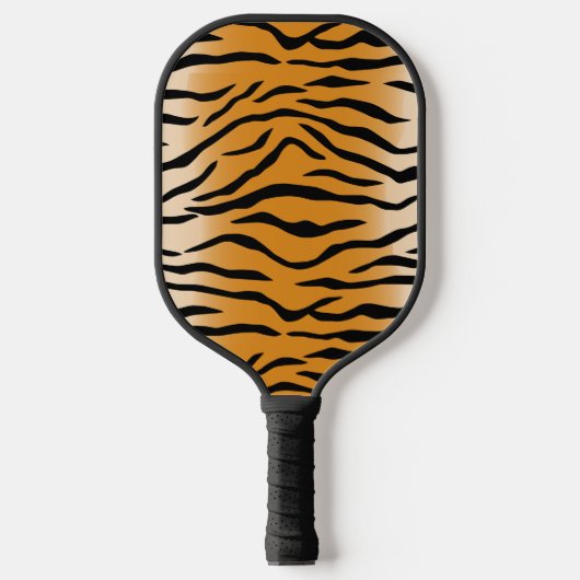 Tiger Skin Fur Muster Pickleball Paddel Schläger (Vorderseite)