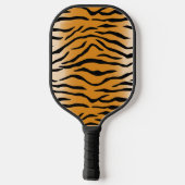 Tiger Skin Fur Muster Pickleball Paddel Schläger (Rückseite)