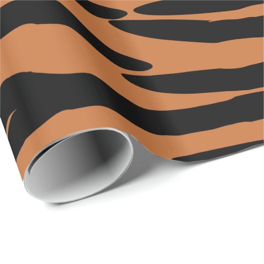 Tiger Skin Gemustert Geschenkpapier (Rolleneckpunkt)