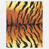 Tiger Skin Print Fleecedecke (Vorderseite)
