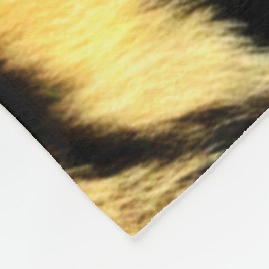 Tiger Skin Print Fleecedecke (Ecke)