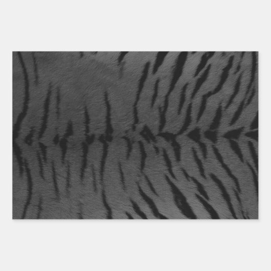 Tiger Skin Print in drei Farben Geschenkpapier Set (Vorderseite 3)