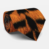 Tiger Skin Print Krawatte (Gerollt)
