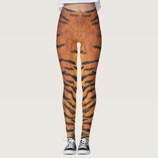 Tiger Skin Print Leggings (Vorderseite)