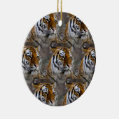 Tiger Skin Print, Safari Animal Gift Muster Keramik Ornament (Rechts)