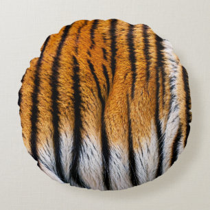 Tiger Skin Rundes Kissen