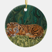 Tiger-SonntagSerendipity Keramikornament (Vorne)