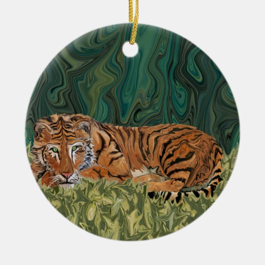 Tiger-SonntagSerendipity Keramikornament (Vorne)