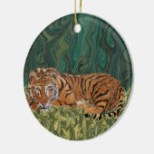 Tiger-SonntagSerendipity Keramikornament (Links)