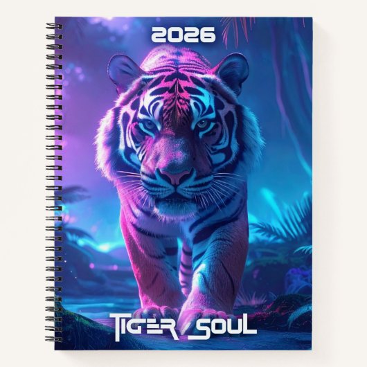 TIGER SOUL Journal-Notebook Notizblock (Vorderseite)