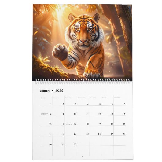 TIGER SOUL KALENDER (Mär 2026)