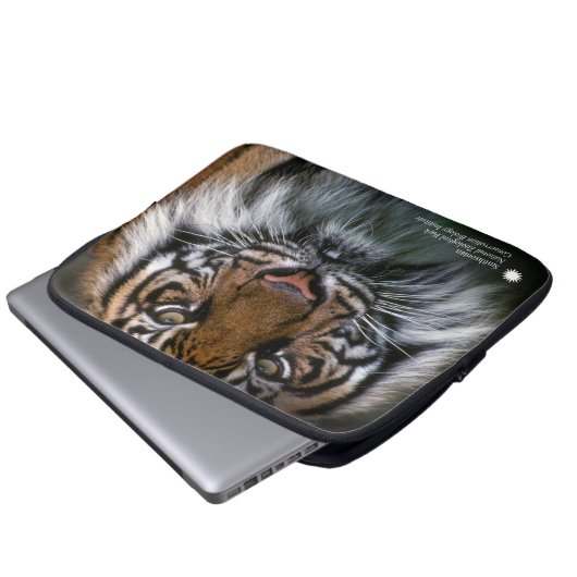 Tiger Soyono Smithsonian | Sumatran Laptopschutzhülle (Vorne Knopf)