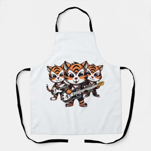 Tiger spielen Band Schürze (Vorderseite)