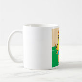 Tiger spielt Fußball Kaffeetasse (Links)