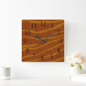 Tiger Square Clock Quadratische Wanduhr (Zuhause)