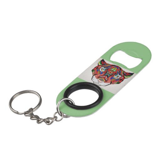 Tiger Stainless Steel Flaschenöffner (Vorderseite Schrägansicht)