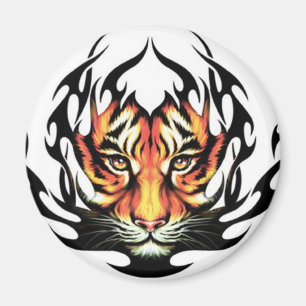 Tiger-Stammes- Tätowierungsmagnet Magnet