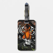 Tiger Stare Gepäckanhänger (Rückseite vertikal)