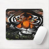 Tiger Stare Mousepad (Mit Mouse)