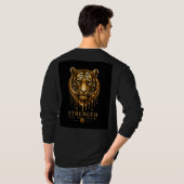 Tiger Stärke Wildtier 🐯 T-Shirt (Schwarz voll)