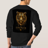 Tiger Stärke Wildtier 🐯 T-Shirt (Rückseite)