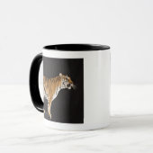 Tiger stehend auf Plattform Tasse (Vorderseite Links)