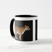 Tiger stehend auf Plattform Tasse (Vorderseite Links)